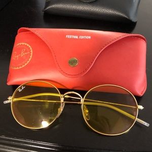 Ray-Ban Yellow festival Edition sunglasses